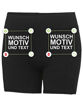 Damen Training Shorts Radlerhose selbst gestalten