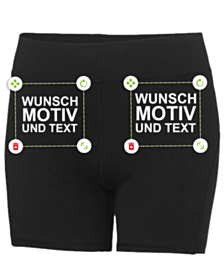 Damen Training Shorts Radlerhose selbst gestalten